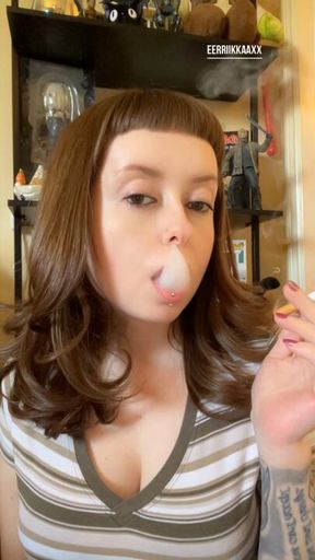 Enjoying a smoke!