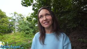 Hot fitness MILF Kristina Grace gives public blowjob then gets fucked hard in POV
