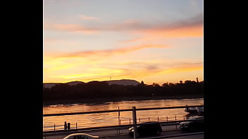 Evening promenade with picturesque view