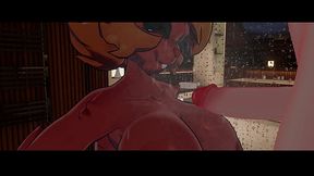 Noelle rides dick in shower