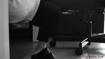 Femdom Wife Gets Her Shoes And Feet Licked