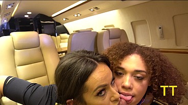 Teddy Gets a Triple Bj on a PJ - Private JET Blow Job - Emma Bug Willow Ryder Kiki Klout - TT S1E6