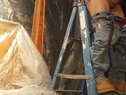 Working on a ladder