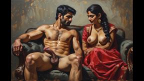 Desi hot foursome wife sharing with my cousin brother, desi wife enjoying foursome sex