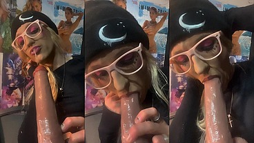 Tgirl Fits All 10" In Her Throat, Now Can She Fit it All In That Little Asshole