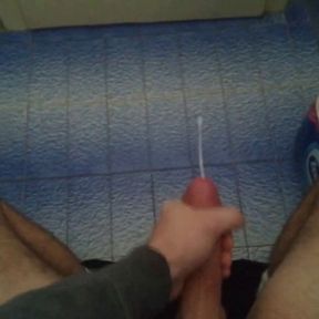 cumming in a toilet