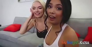Big-Cock Loving Amateur Milfs Take Advantage of a Lucky Guy
