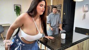 how tasty a double cumshot feels - cheating housewife gets cum in mouth and creampie - savannah watson