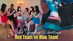 Foot Gagging Challenge: Miss Bimby, Mistress Nara, Venus Dee, Louise, Thay & Vibora with Hex Fetish & Luno (720p - ENG sub) Kinky Game - Flip Flops - Toenail Polish - Foot Slave