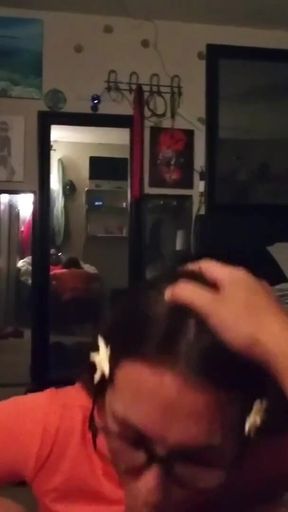 Best friends girlfriend sucks cock