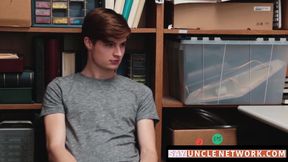 SayUncleNetwork.com - Cute thiefâs face covered in jizz after raw fuck for stealing