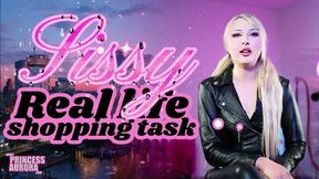 Sissy real life shopping task