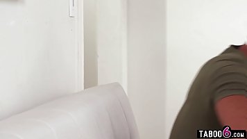 Busty blonde MILF Adira Allure gangbanged with DP by her clients