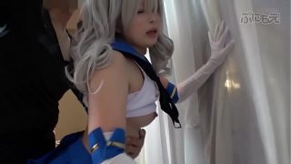 Shimakaze Cosplayer suce une bite et se fait défoncer