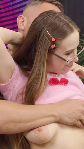 Powerful moment from &quot;Busty Nerdy Jackie Hoff Lets A Big Cock Wreck Her Ass Raw!&quot;