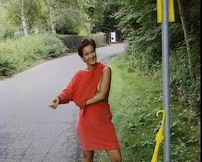 German Brunette Masturbates Outdoor