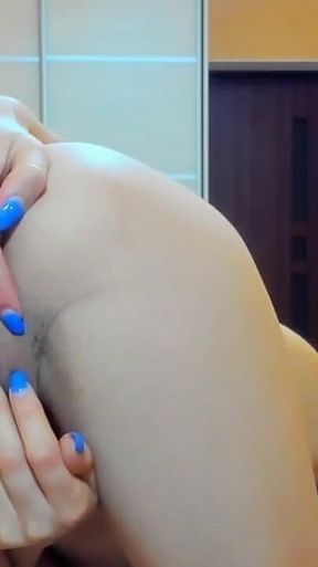 Hot, Wet and Horny Myla_angel Dual-masturbates Her Pussy and Ass with Fingers!