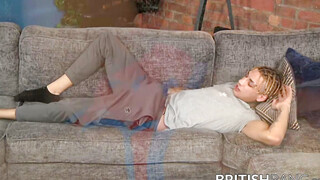 Hunk Jake Ryder wanks himself off while caressing and fondling his body and nipples