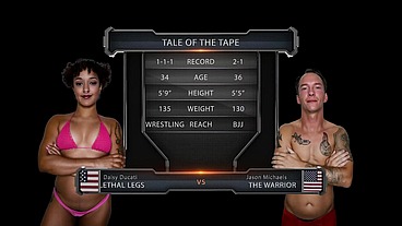 Daisy Ducati vs Jason Michaels Mixed Wrestling