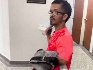 Midget Stepdad Irons Garments During the time that His Nasty Hawt Stepsons Bang Hard Behind His Back. in the End It Catches Us!!