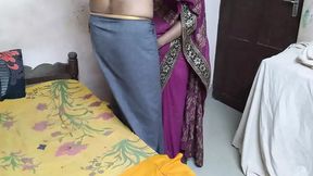 Indian honeywife gets down and dirty with hubby at home