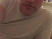 upside down eating own cum