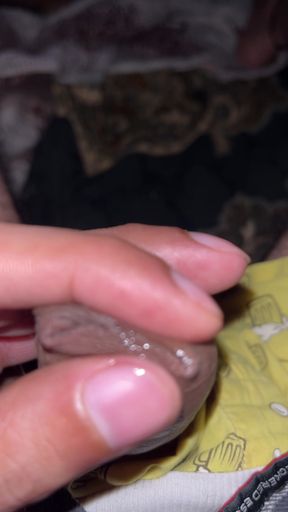 Pre Cum of a wet sloppy cock