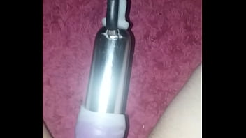 Milking my cock with milking machine