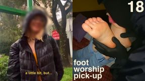 Swedish Cutie Is Picked Up With The Rain as an Excuse To Have Her Feet Licked & Toes Sucked Passionately - Foot Worship Pick Up 18 - 720P