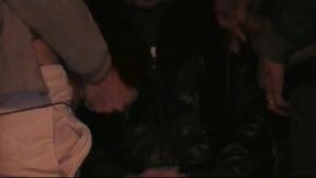 scally boy fucked by 2 big dick in basement