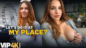 Cheating redheaded beauty gets fucked in all holes by a stranger after the amusement park