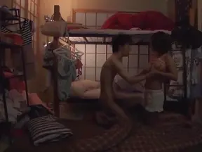 Big tits beauty enjoys getting freaky in the hostel