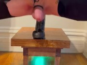 HARDCORE Milking Prostate with 14” black cock dildo