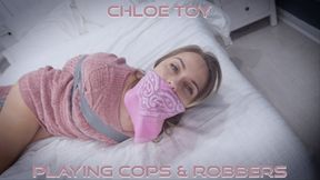 Chloe Toy - Babysitter Plays Cops & Robbers 4K ( Bound Gagged , Tape Bondage , Tape Gagged , Wrap Gagged , Hogtied )