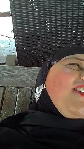 My Friend Went Crazy Over a Sexy Muslim Jumpsuit; He Cut a Hole in the Wet Part and Stuck His Penis in It