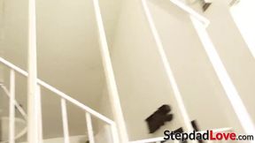 Gorgeous babe Lily Adams fucked and cum sprayed by her daddy