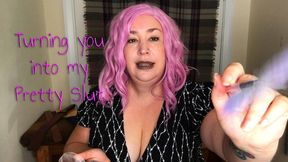 Turning you into my Pretty Slut - BBW Nimue Allen Femdomme feminisation ASMR makeup pov wmv