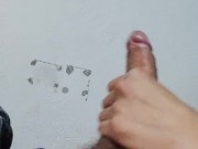 Exciting handjob, at home alone masturbating until cumming