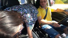 Hot Tattooed Bitch Pays the Uber with Her Pussy