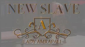 NEW SLAVE Total lenghts 3:10 minutes  Sklave Vorführung Ausbildung Sissy TV  LADYAMRAPALI  Herrin Mistress Domina