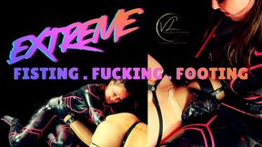 EXTREME FISTING FUCKING FOOTING – Vivienne L’Amour Demonstrates Extreme Stretching,Pegging, Enormous Dildos, Anal Stretching, Foot Fucking, and Deep Fisting
