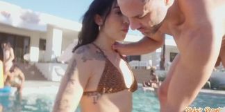 4-way lesbian action with Vanessa Sky, Morgan Lee, Braylin Bailey, and Ari Alectra