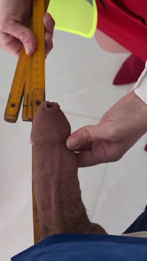 Architect fucked on the construction site by the big cock of the bricklayer!