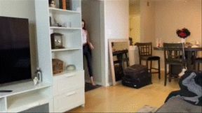 Sneaky FJ With My StepSister's Boyfriend BrattyTickles And Vick DaShootah - POV Interracial FootJob With CumOn Feet HDMP4