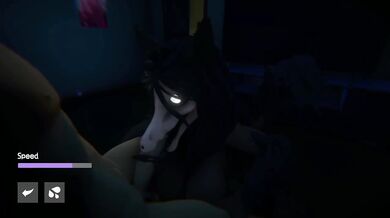 SCP 1471 greedily slurps every drop in a big ass big tits hentai blowjob