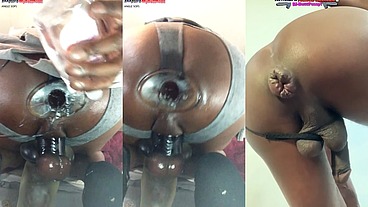 *PREMIUM* Fag In Rags Gaping the Asshole with a buttplug and a Vibrator makes you cum - DJ ButtPussy