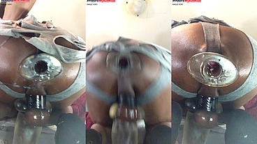 *PREMIUM* Fag In Rags Gaping the Asshole with a buttplug and a Vibrator makes you cum - DJ ButtPussy