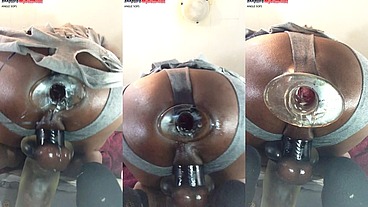 *PREMIUM* Fag In Rags Gaping the Asshole with a buttplug and a Vibrator makes you cum - DJ ButtPussy