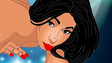 Ashley & big ebony Tranny bubble butt and big titty cartoon photoshoot was fucking hot!