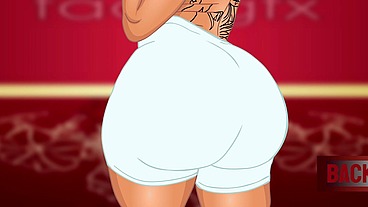 Ashley & big ebony Tranny bubble butt and big titty cartoon photoshoot was fucking hot!